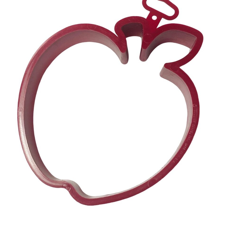 Vintage Hallmark Red Apple Shaped Cookie Cutter 4"